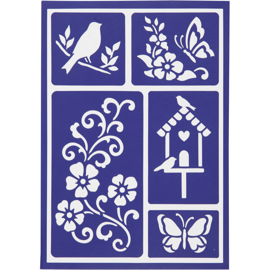 Flexschablon, vår, 21x14,8 cm, 1 st. [HOB-24435]