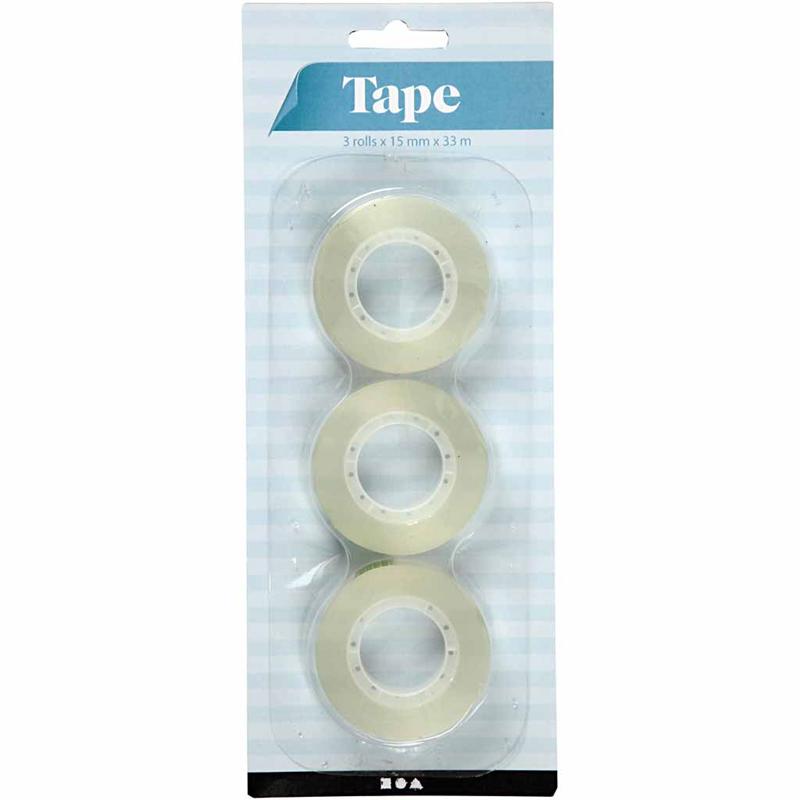 Tejp, B: 15 mm, 20x33 m/ 1 förp. [HOB-24604]