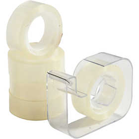 Dispenser med tejp, B: 15 mm, 1 set [HOB-24627]