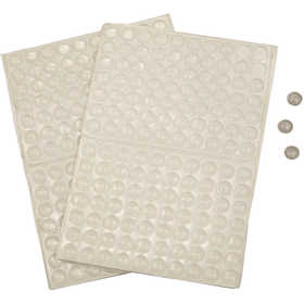 Silicone dots, H: 1,5 mm, Dia. 8 mm, 3x100 st./ 1 förp. [HOB-24802]