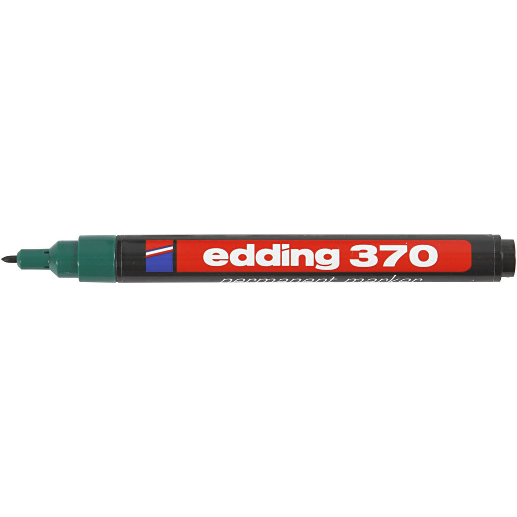 Edding 370 Märkpennor, spets 1 mm, grön, 1 st. [HOB-25007]