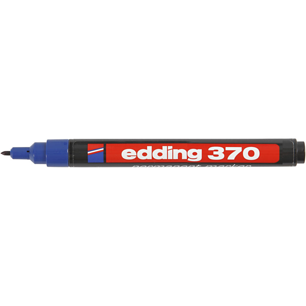 Edding 370 Märkpennor, spets 1 mm, blå, 1 st. [HOB-25008]