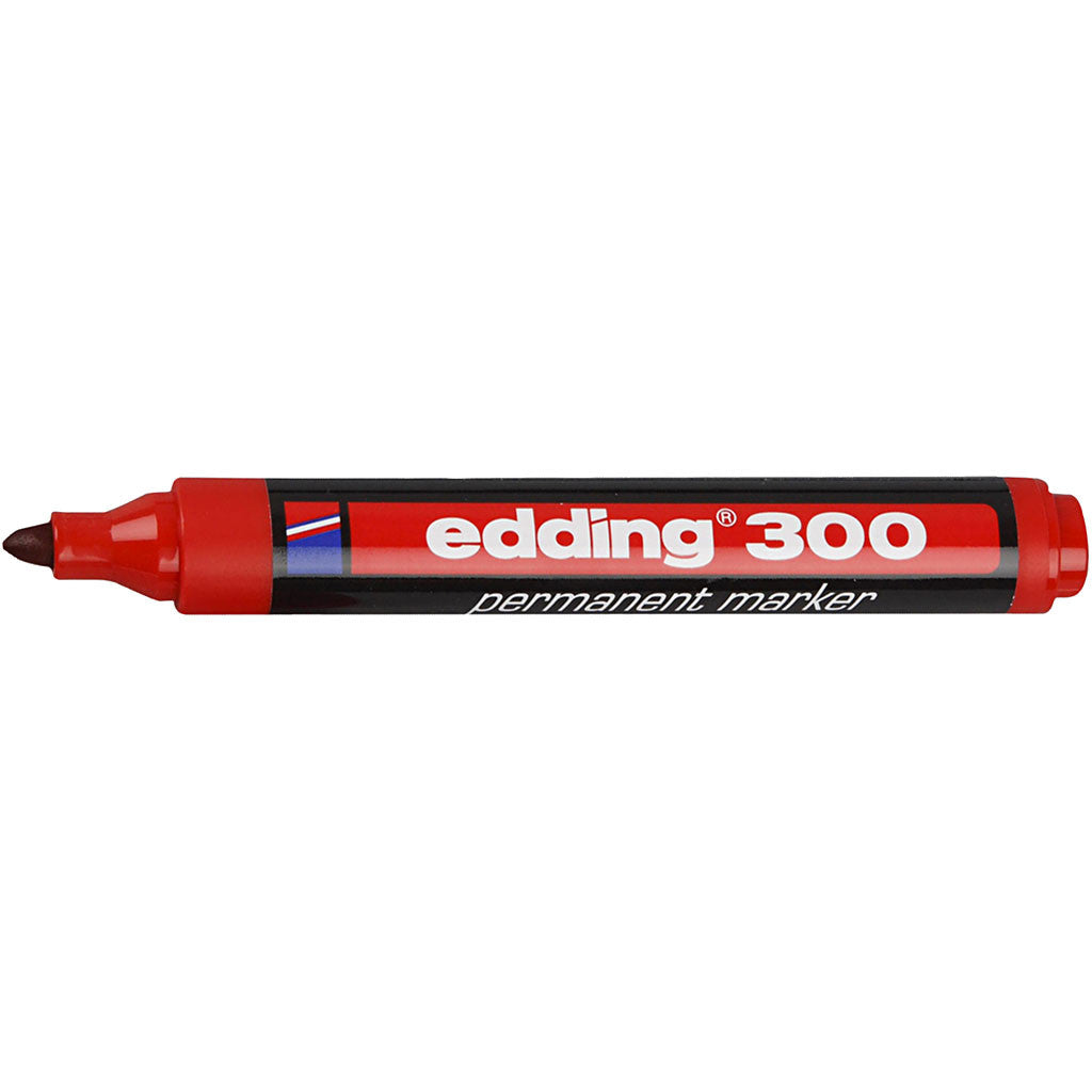Edding 300 Tusch, spets 1,5-3 mm, röd, 1 st. [HOB-25021]