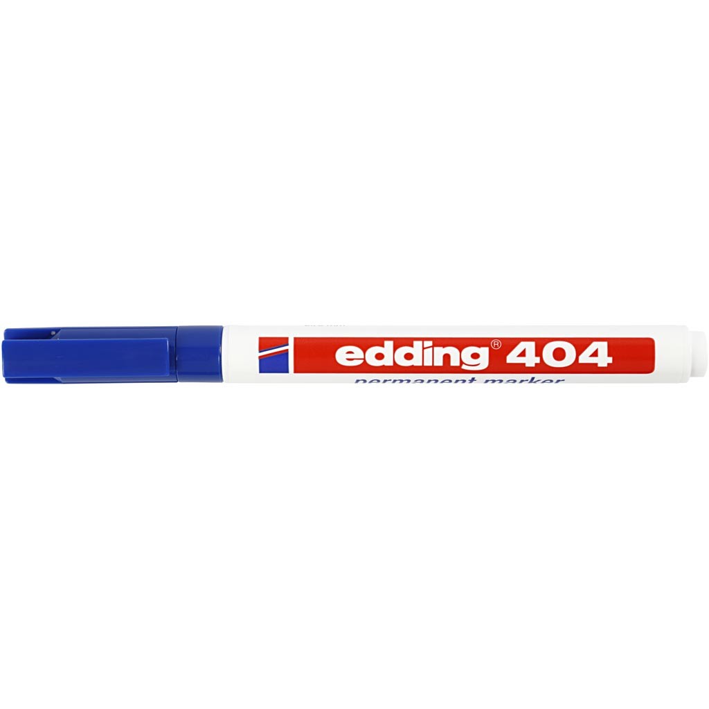 Edding 404 Tuschpennor, spets 0,75 mm, blå, 1 st. [HOB-25039]