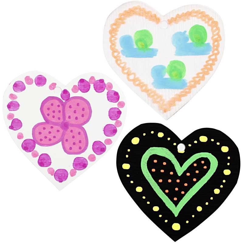 Deco Textilpennor, spets 3 mm, neonfärger, 6 st./ 1 förp. [HOB-25098]