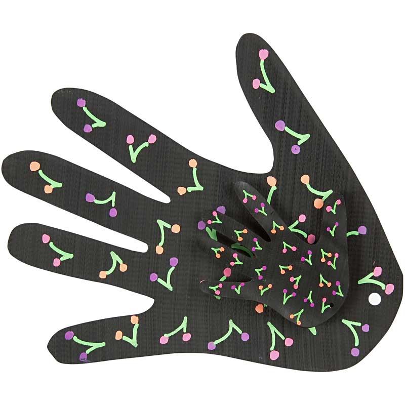 Deco Textilpennor, spets 3 mm, neonfärger, 6 st./ 1 förp. [HOB-25098]