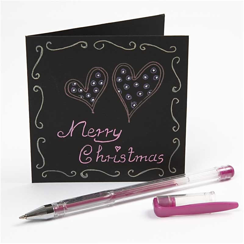 Gel kulspetspennor, spets 0,8 mm, mixade färger, 10 mix./ 1 förp. [HOB-25103]