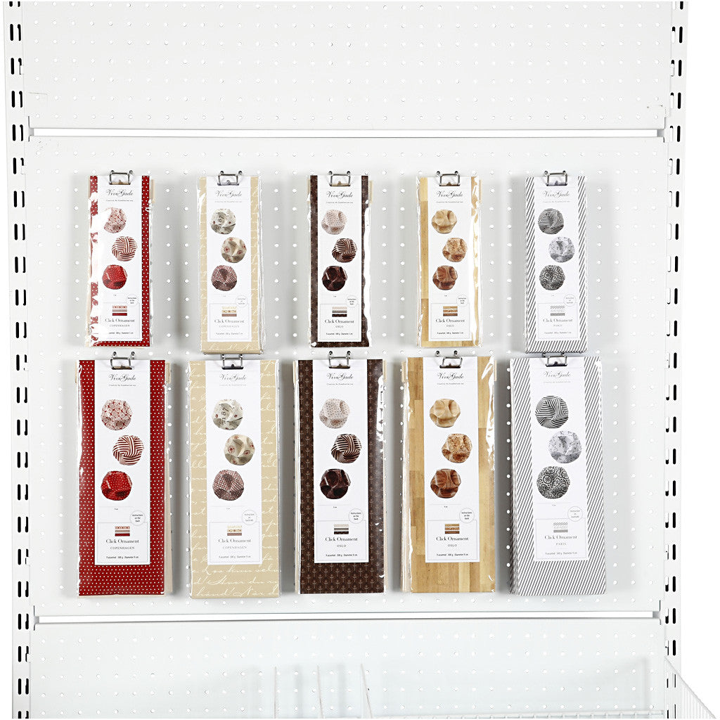 Klickornament, Dia. 5+9 cm, 10x10 förp./ 1 förp. [HOB-25155]