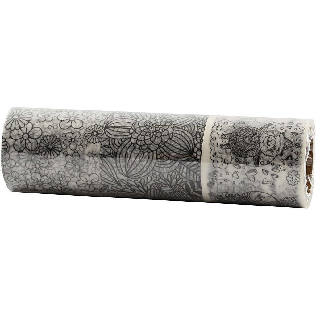 Washitejp, B: 50 mm, 3x5 m/ 1 förp. [HOB-25217]