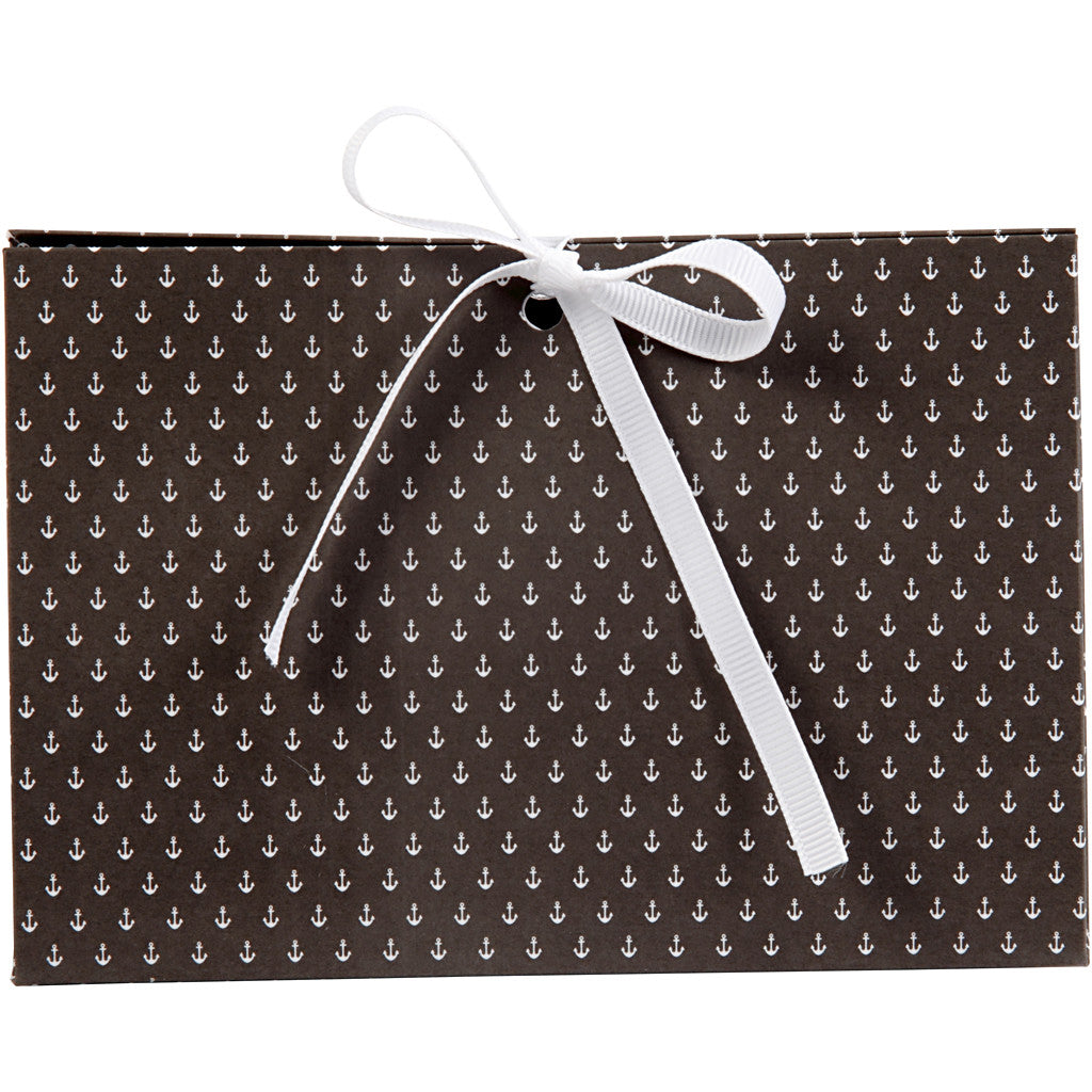 Askar, ankare, stl. 15x7x8 cm, 250 g, mörkgrå, vit, 3 st./ 1 förp. [HOB-25367]