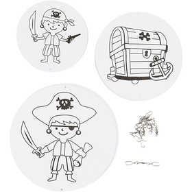 Mobil med motiv, Dia. 12+15+18 cm, 300 g, vit, 3 set/ 1 förp. [HOB-25458]