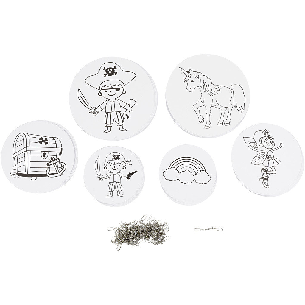 Mobil med motiv, Dia. 12+15+18 cm, 300 g, vit, 20 set/ 1 förp. [HOB-25460]