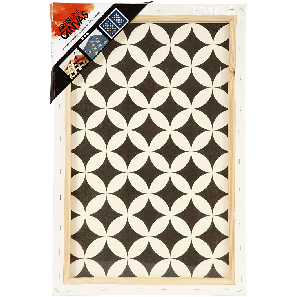 Målarduk, D: 1,7 cm, stl. 40x60 cm, 360 g, vit, 1 st. [HOB-25731]