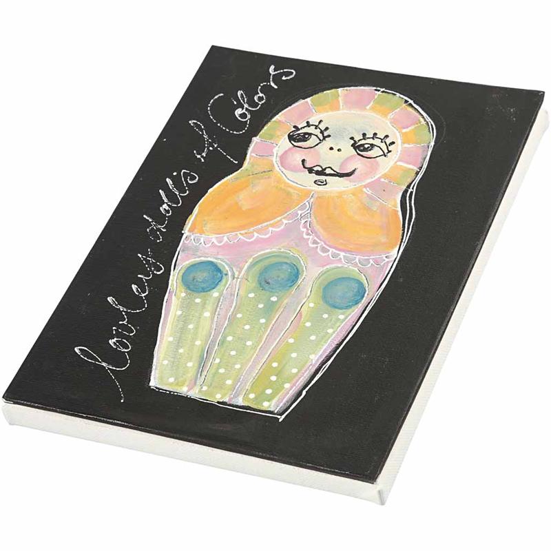 Målarduk, D: 1,6 cm, stl. 30x30 cm, 280 g, vit, 40 st./ 1 förp. [HOB-25748]