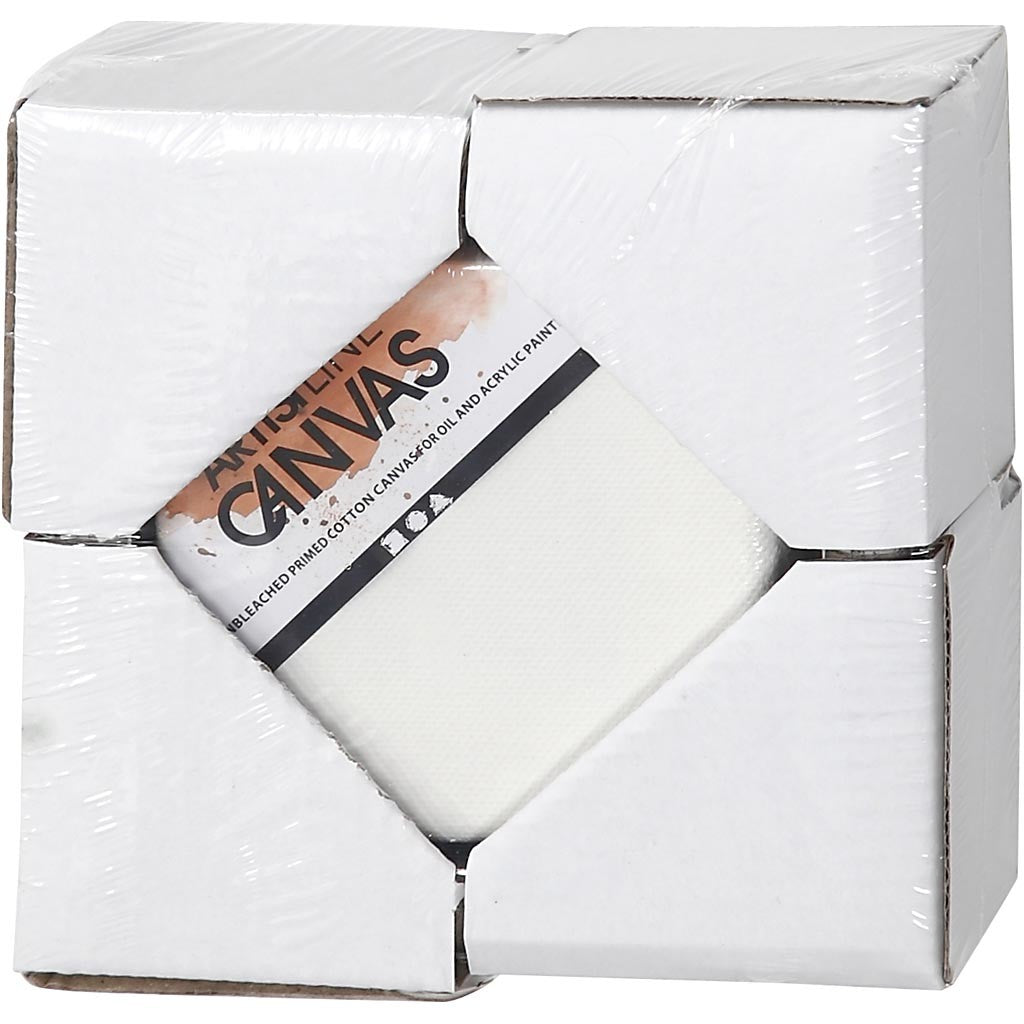 Duk med ram, stl. 10x10 cm, 360 g, vit, 6 st./ 1 förp. [HOB-25750]