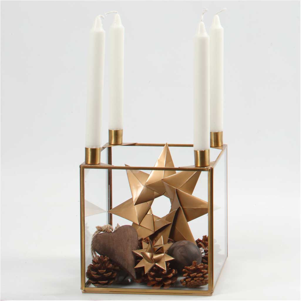 Origamipapper, stl. 10x10 cm, 128 g, guld, 20 ark/ 1 förp. [HOB-26322]