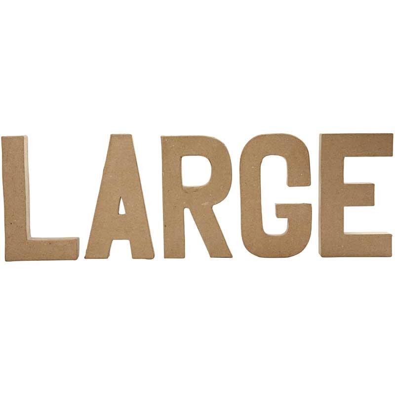 Pappbokstav, A, H: 20,5 cm, B: 11,8 cm, tjocklek 2,5 cm, 1 st. [HOB-26600]