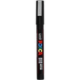 Posca Marker , nr. PC-3M, spets 0,9-1,3 mm, Fine, silver, 1 st. [HOB-274805]