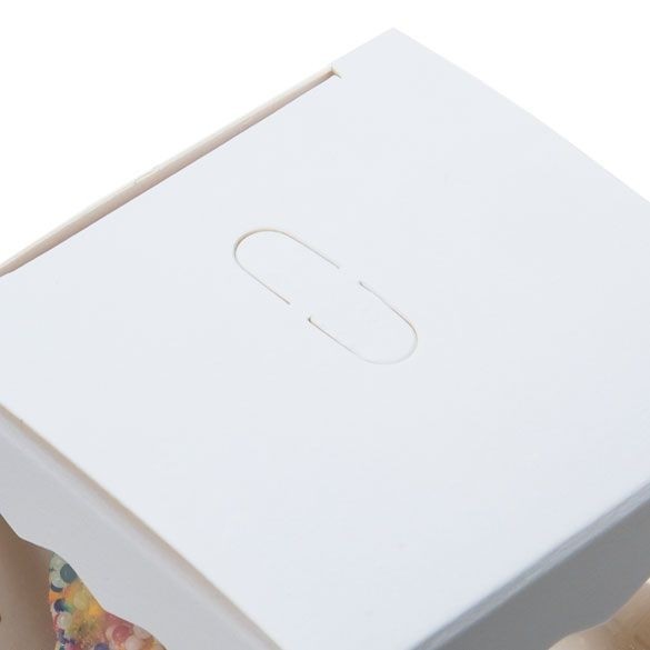 Papperslådor Vit med 3 fönster 5x5x5cm (25 st) [WGWG347]