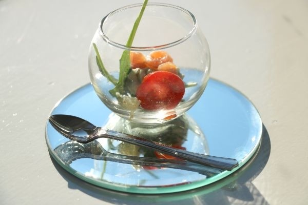 Spegelplatta rund Ø12cm fasad kant (1 st) [IFS-30198]