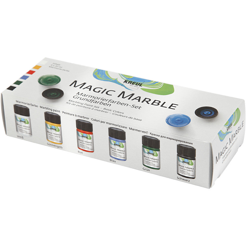 Magisk marmorfärg, standardfärger, 6x20 ml/ 1 förp. [HOB-30199]