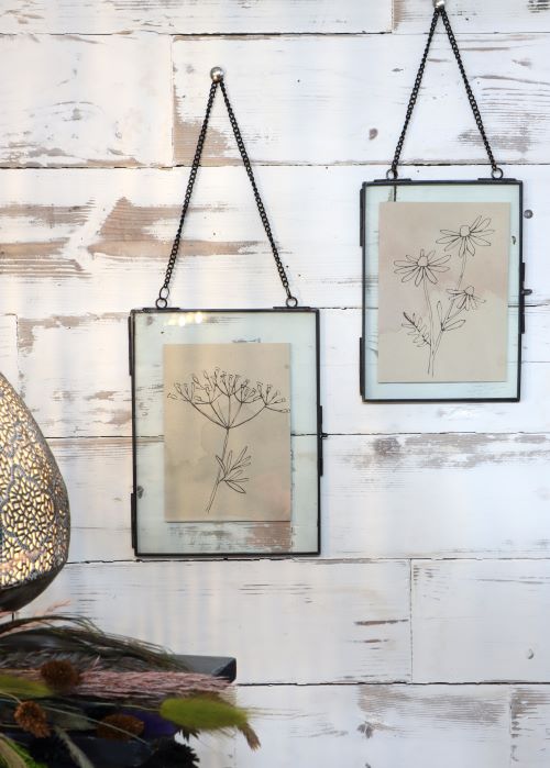 Metallhängare för torkade blommor etc. 15.5x20.5cm (6 st.) [IFS-30242]