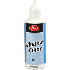  Viva Decor Window Color, white, 80 ml, 1 bottle [HOB-30402]