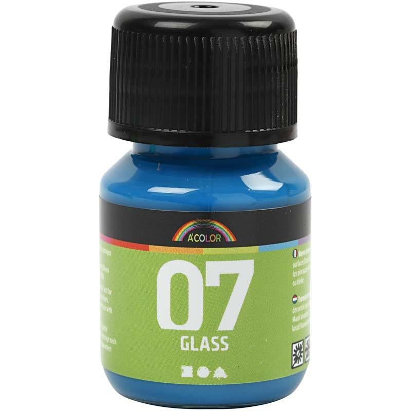 A-Color Glass Paint, turquoise, 30 ml/ 1 bottle