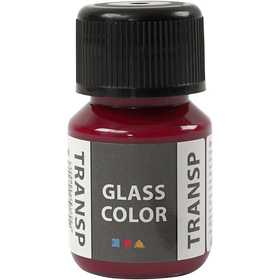Glasfärg transparent, rosa, 30 ml/ 1 flaska [HOB-31674]