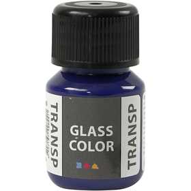 Glasfärg transparent, briljantblå, 30 ml/ 1 flaska [HOB-31676]