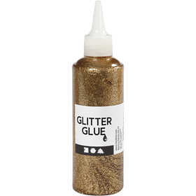 Glitterlim, guld, 118 ml/ 1 flaska [HOB-31821]