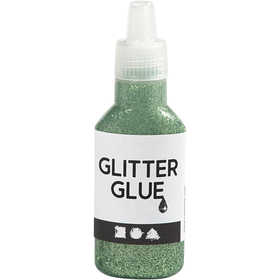 Glitterlim, grön, 25 ml/ 1 flaska [HOB-318240]
