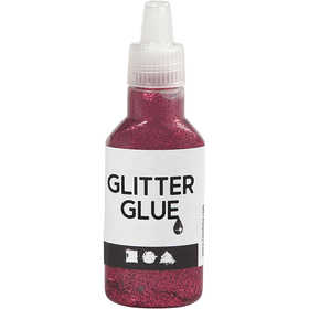Glitterlim, rosa, 25 ml/ 1 flaska [HOB-318280]