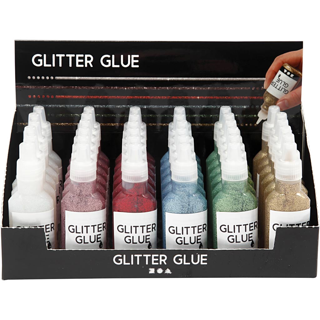 Glitterlim, 36x25 ml/ 1 förp. [HOB-31840]