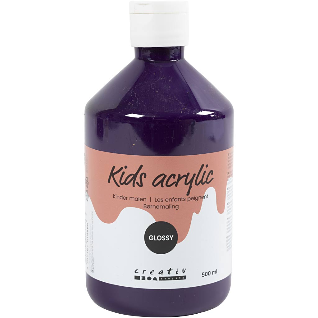 Acrylic Paint Glossy, violet, 500 ml/ 1 bottle