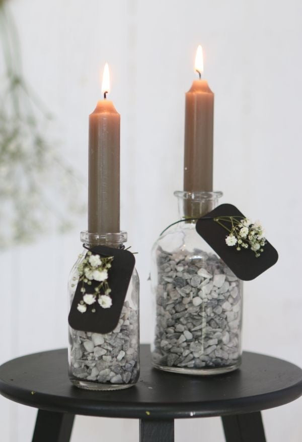 Ljus konisk Moss grön 11cm hög (set med 7 st) [IFS-32160]