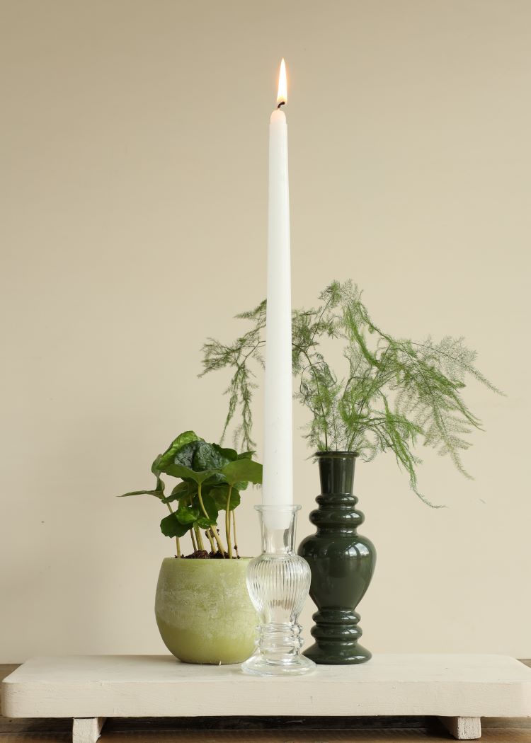 Aromskål light Grön jasmin Doft Ø9x8 cm (6 st) [IFS-36212]