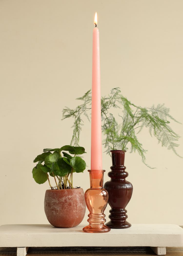 Aromskål light Dark Röd Bärnsten Doft Ø9x8 cm (6 st) [IFS-36219]