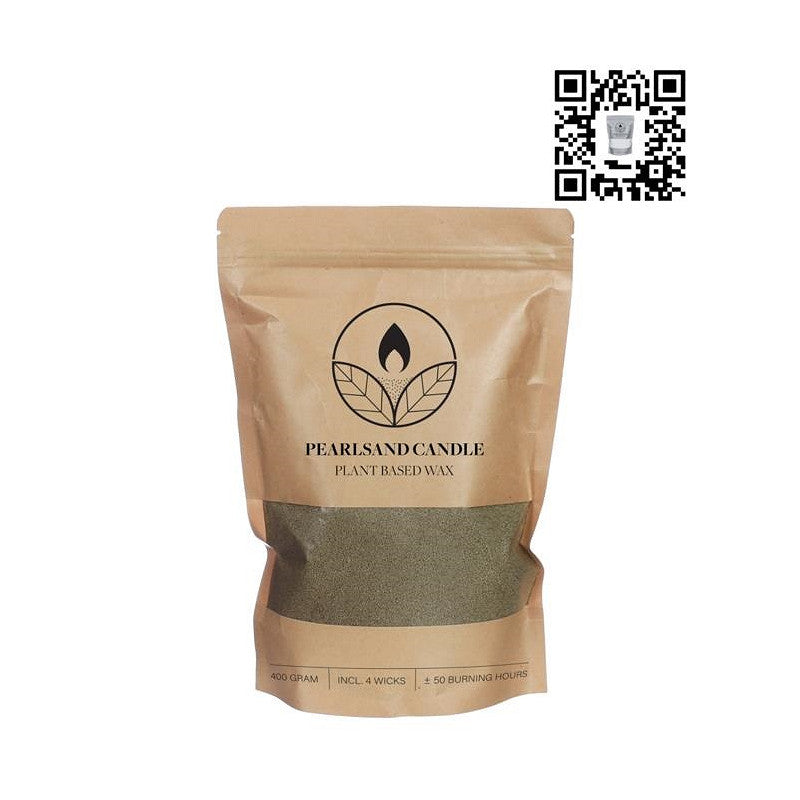 Pearlsand Candle 400gr Moss Green
