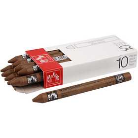 CARAN D’ACHE Neocolor I, L: 10 cm, tjocklek 8,5 mm, brown (059), 10 st./ 1 förp. [HOB-34025]