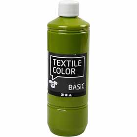 Textilfärg, kiwi, 500 ml/ 1 flaska [HOB-34169]