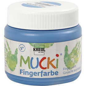 Mucki Fingerfärg, blå, 150 ml/ 1 burk [HOB-34761]
