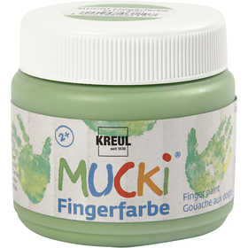 Mucki Fingerfärg, grön, 150 ml/ 1 burk [HOB-34762]