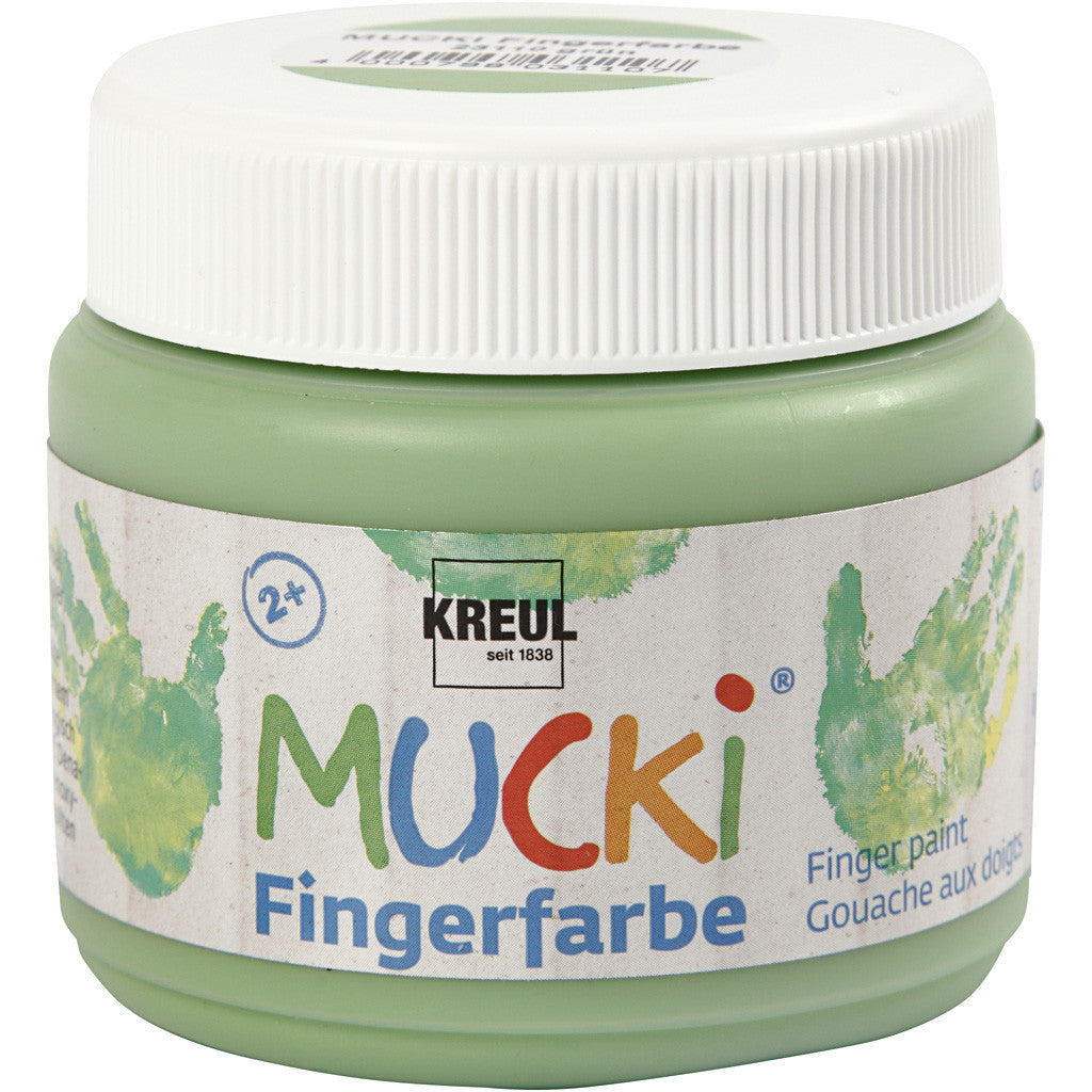 Mucki Fingerfärg, grön, 150 ml/ 1 burk [HOB-34762]
