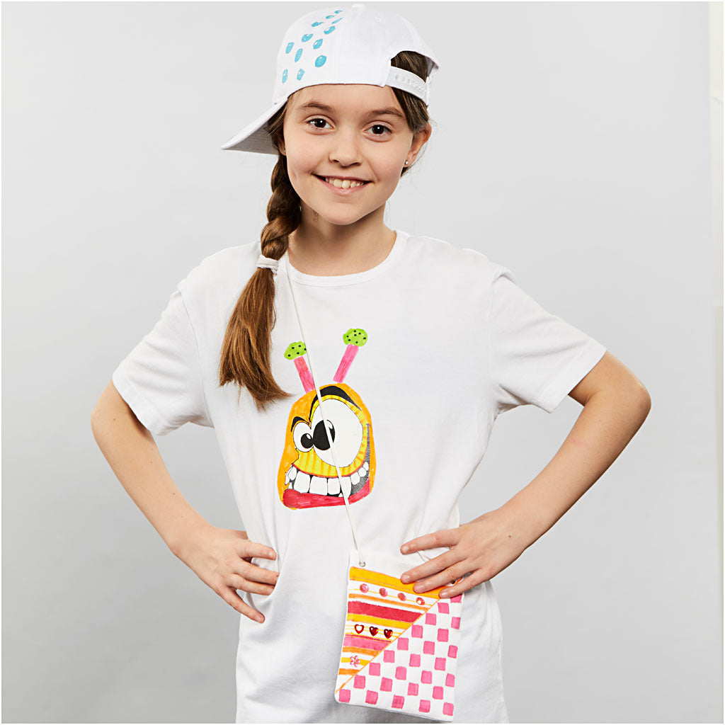 Textilpennor, spets 2-4 mm, mixade färger, 18 st./ 1 förp. [HOB-34837]