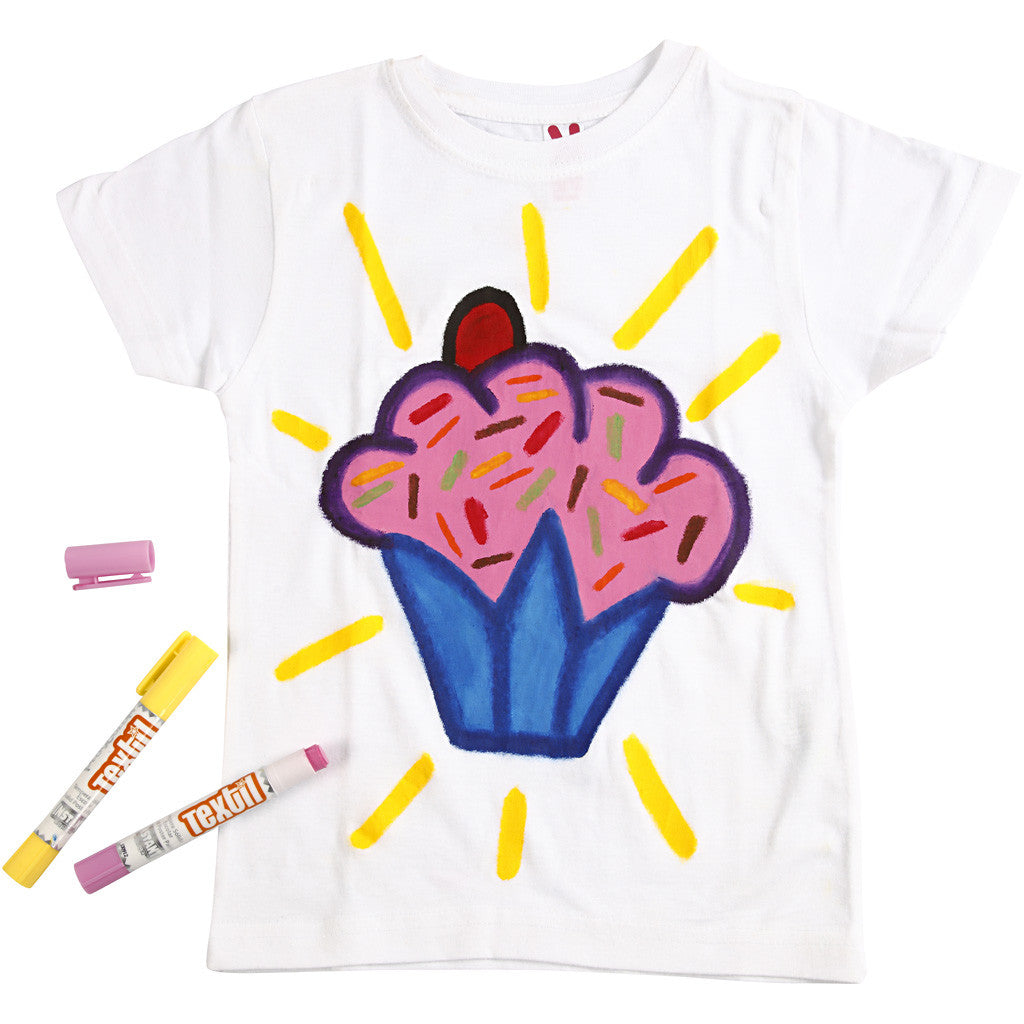 Playcolor Textilfärg, L: 14 cm, mixade färger, 5 g, 12 st./ 1 förp. [HOB-34860]