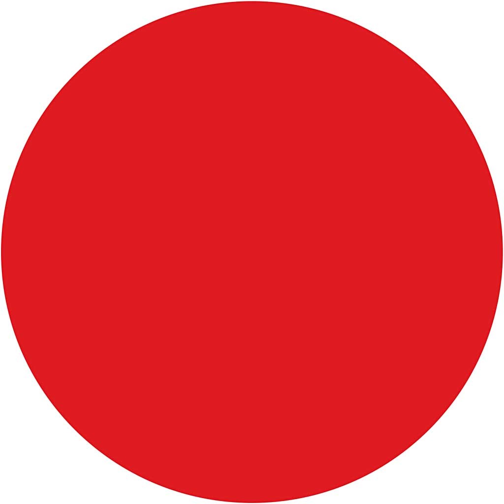 Akrylfärg, halvblank, semi transparent, primärröd, 500 ml/ 1 flaska [HOB-35404]