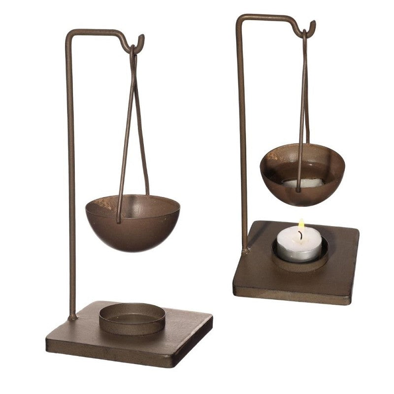 Metall Aroma Kubhållare Mörkbrun (2 st) [IFS-36056]