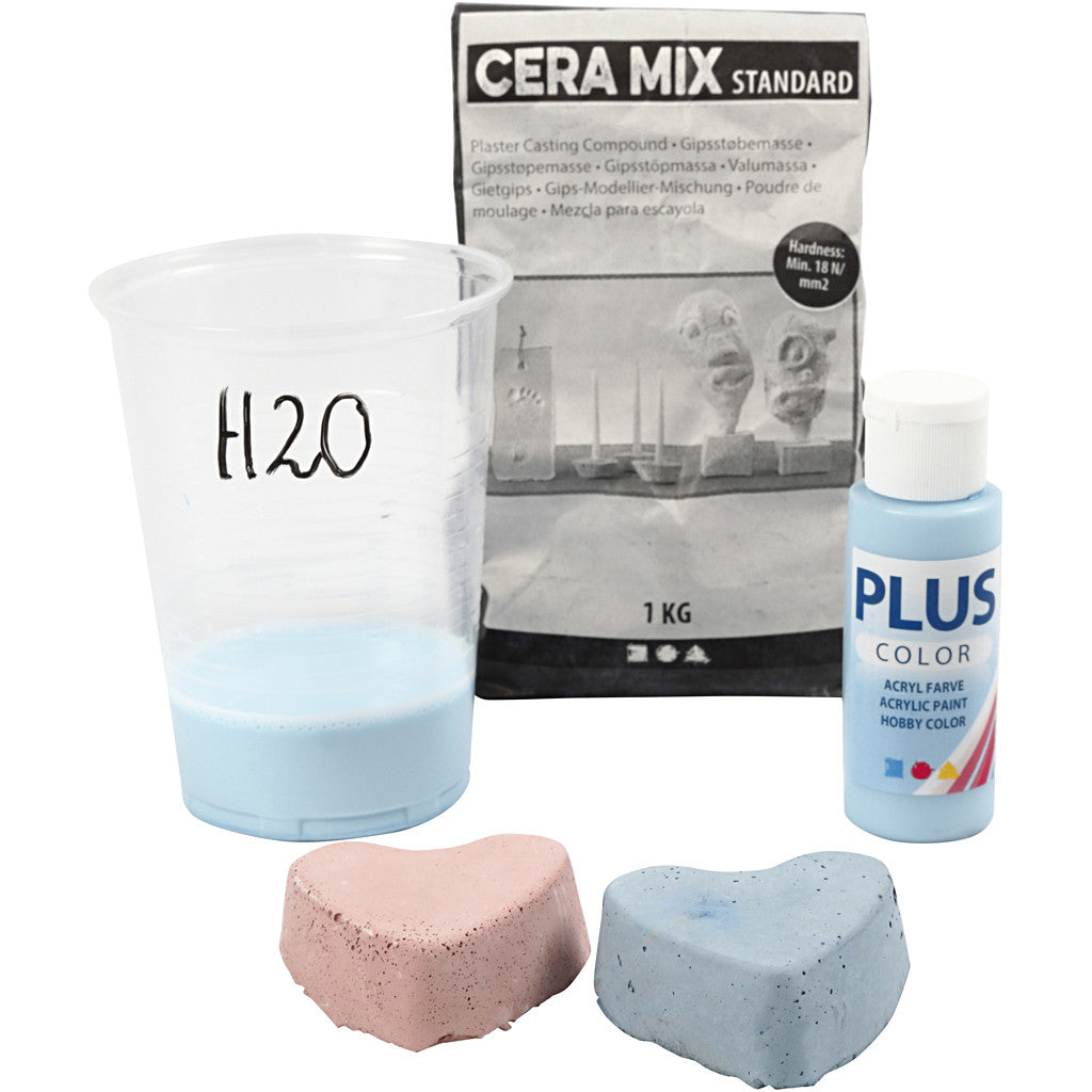 Silikonform, hjärtan, H: 3,5 cm, L: 7 cm, B: 6 cm, 100 ml, 1 st. [HOB-37134]