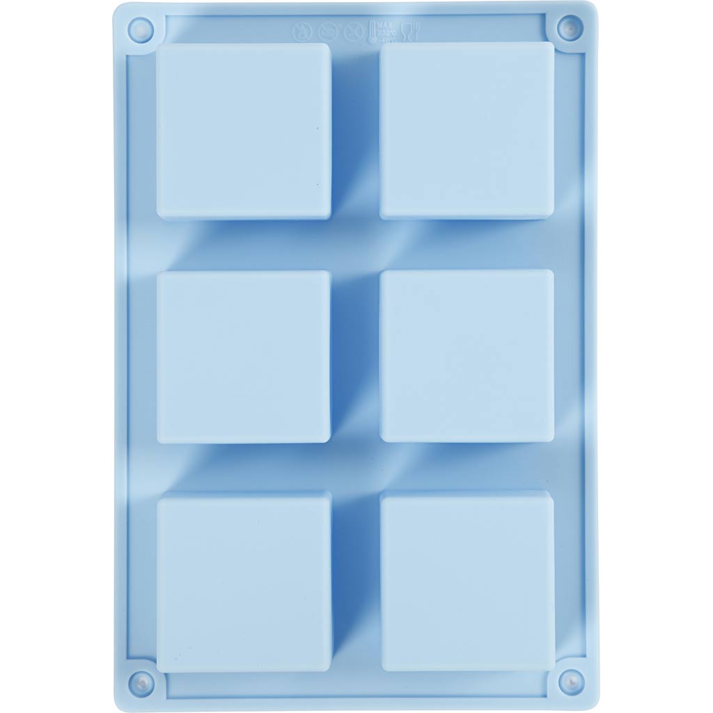 Silikonform, H: 2,5 cm, L: 5 cm, B: 5 cm, 60 ml, 1 st. [HOB-371811]